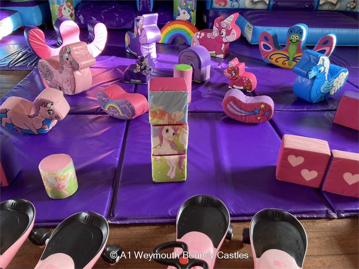 Ultimate Unicorns Party Package Bouncy Castle Hire in Weymouth & Dorset