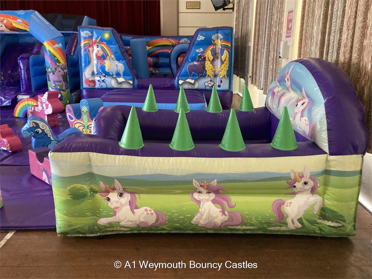 Ultimate Unicorns Party Package Bouncy Castle Hire in Weymouth & Dorset